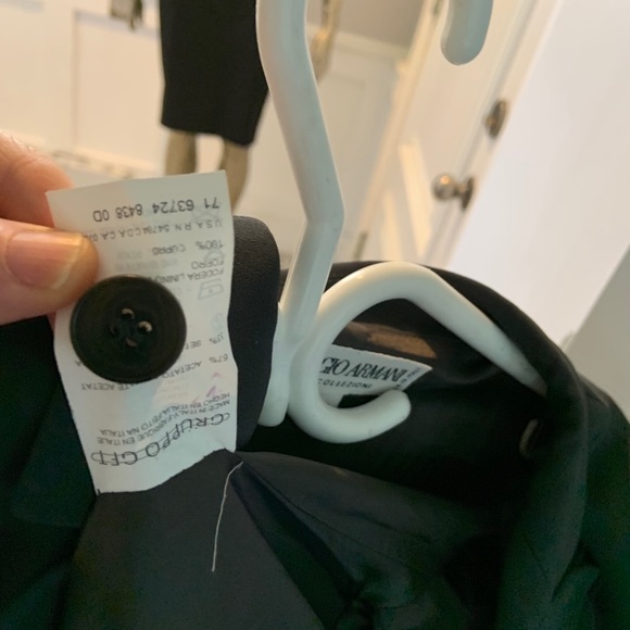 GIORGIO ARMANI GREY SILK JACKET  12 CHEST 42 Oversized - Picture 10 of 13